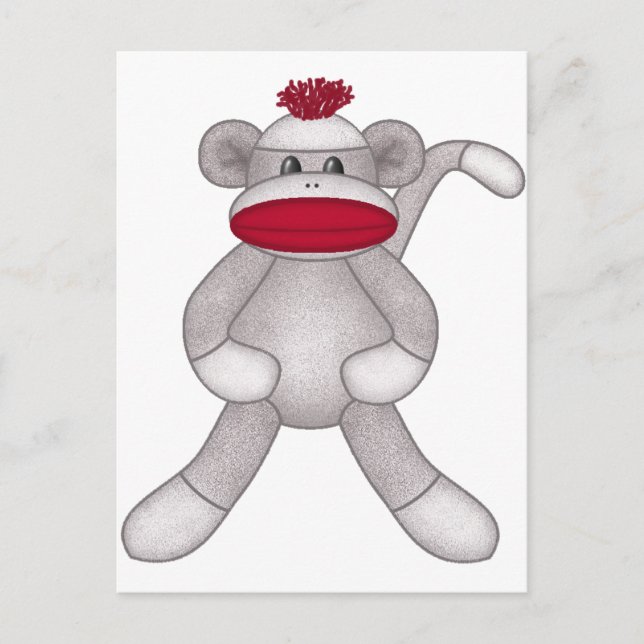 Carte Postale Sock Monkey (Devant)