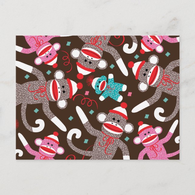 Carte Postale Sock Monkey (Devant)