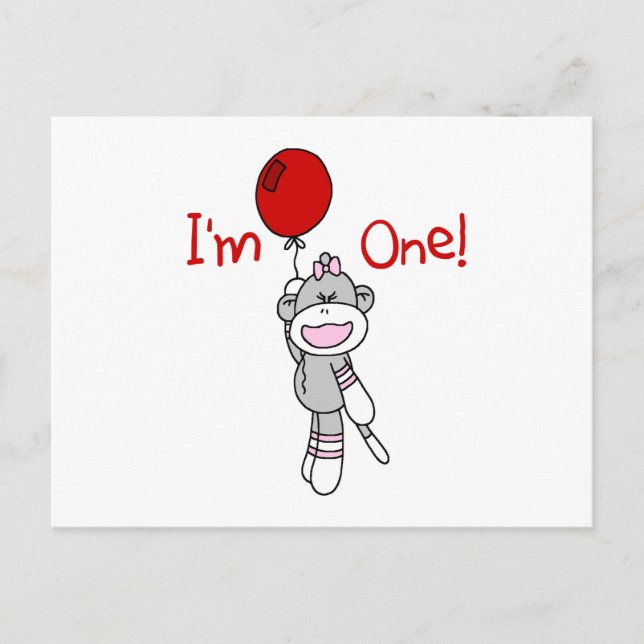 Carte Postale Sock Singe Premier Anniversaire Tshirts et cadeaux (Devant)