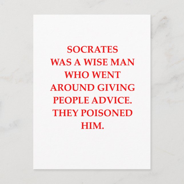 Carte Postale socrate (Devant)