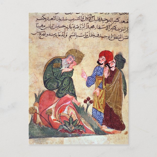 Carte Postale Socrate et ses étudiants (Devant)