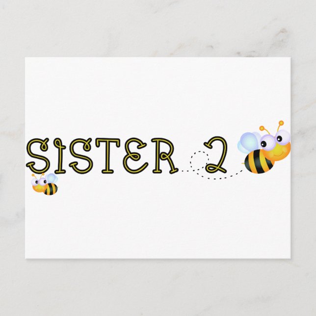 Carte Postale Soeur 2 Bee (Devant)