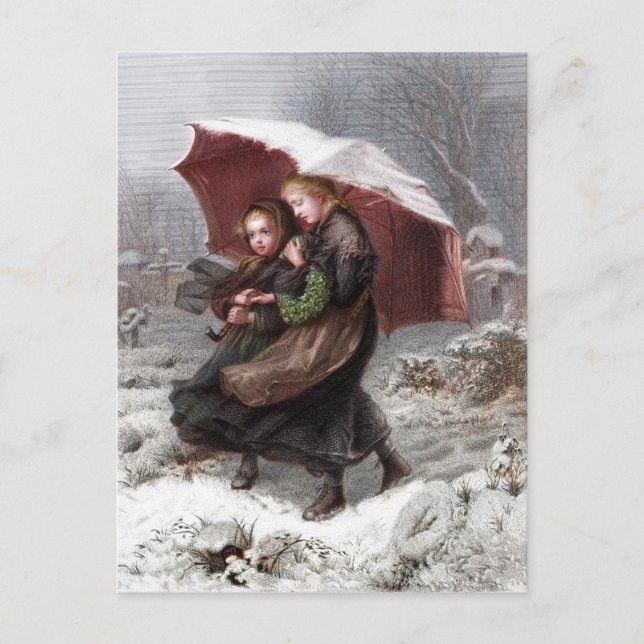 Carte Postale Soeur en hiver (Devant)