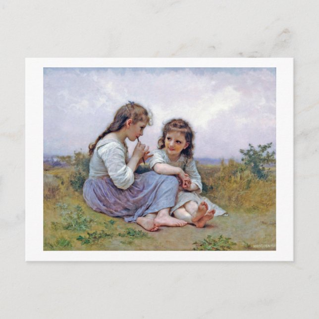 Carte Postale Soeurs, Bouguereau (Devant)