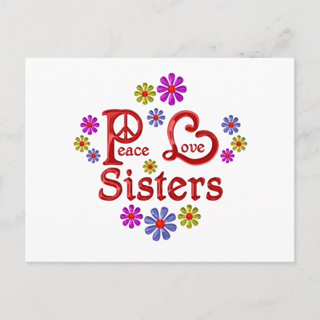 Carte Postale Soeurs d'amour pour la paix (Devant)