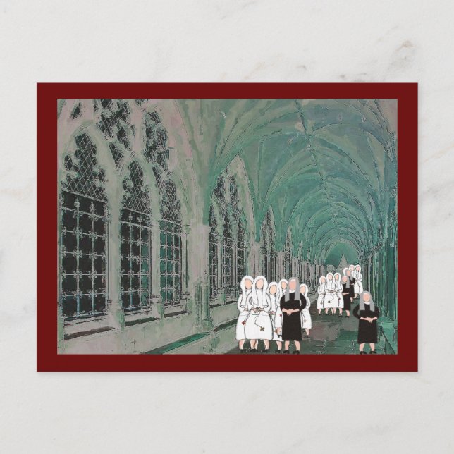 Carte Postale Soeurs du cloître de l'abbaye de Westminster (Devant)