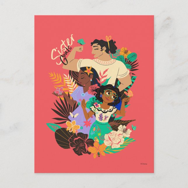Carte Postale Sœurs Encanto | Floral Graphique pour les objectif (Devant)