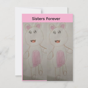 Carte Postale Soeurs pour toujours