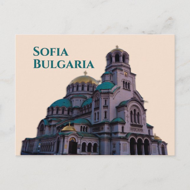 Carte Postale Sofia Bulgarie : Cathédrale Alexandre Nevski (Devant)