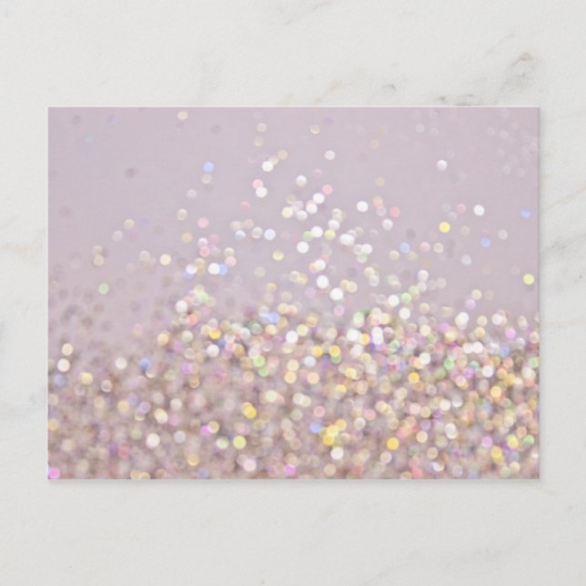 Carte Postale Soft Pastel Bokeh Sparkles (Devant)