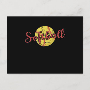 Carte Postale Softball Baseball Sport Mannschaft Home Run
