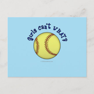 Carte Postale Softball-Blue