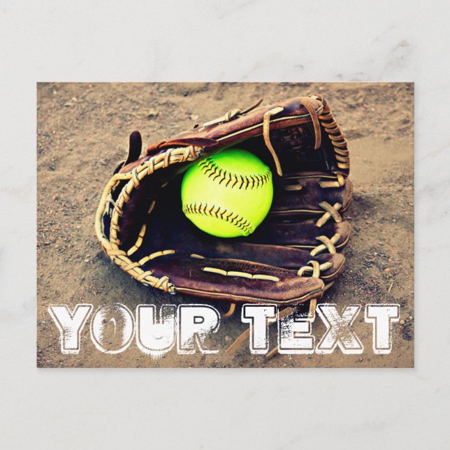 Carte Postale Softball Fastpitpitch Texte Personna (Devant)