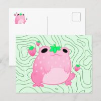 Carte postale Softcore Kawaii Strawberry Frog
