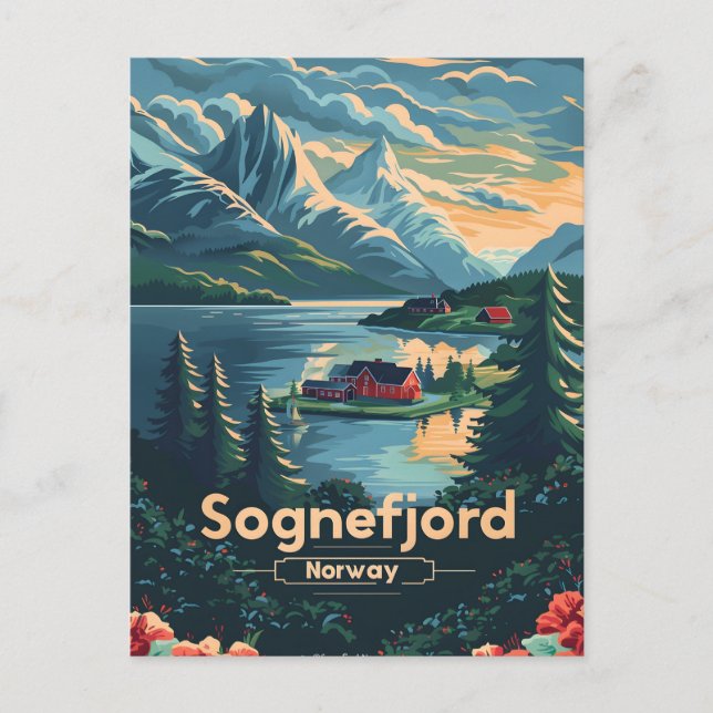Carte Postale Sognefjord Norvège (Devant)