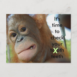 Carte Postale Soins aux dents : Rappel de nomination d'un dentis
