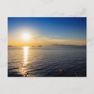 Carte Postale Soir sur le golfe Saronique, Grèce