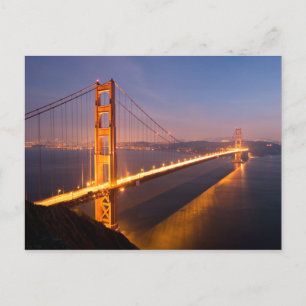 Carte Postale Soirée au Golden Gate Bridge