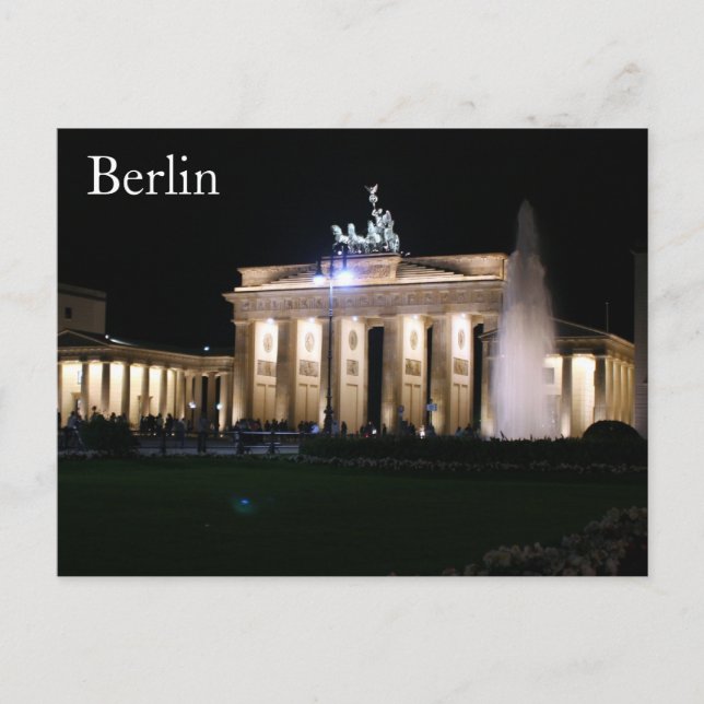 Carte Postale soirée berlin brandenburg (Devant)