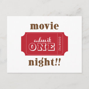 Carte Postale Soirée cinéma ! !