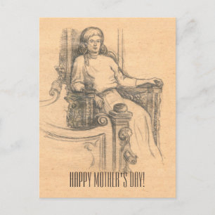 Carte Postale Soirée dans la vieille maison