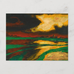 Carte Postale Soirée d'automne   Emil Nolde  