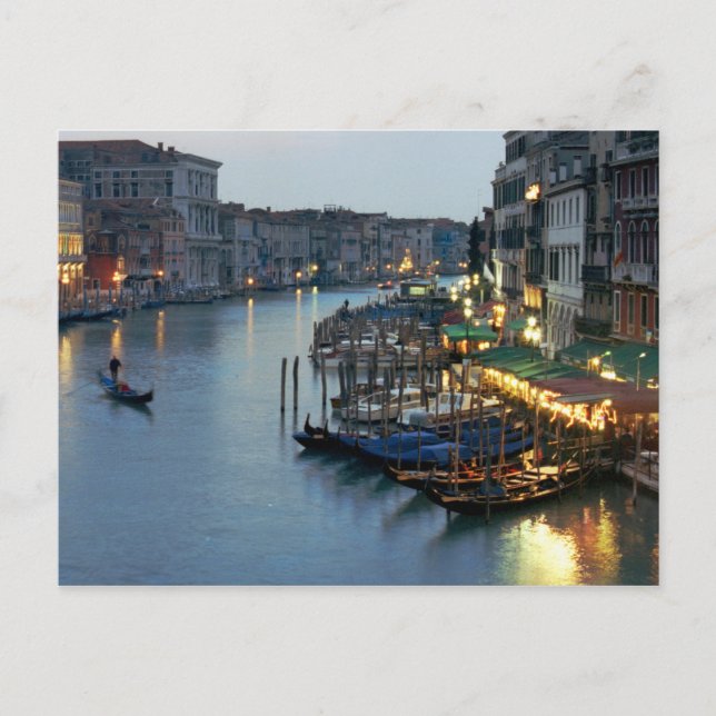 Carte Postale Soirée de Venise - Grand Canal (Devant)