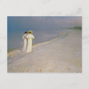 Carte Postale Soirée d'été sur la Skagen Southern Beach