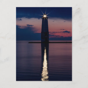 Carte Postale Soirée miraculeuse à Frankfort Light