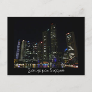 Carte Postale soirée singapour