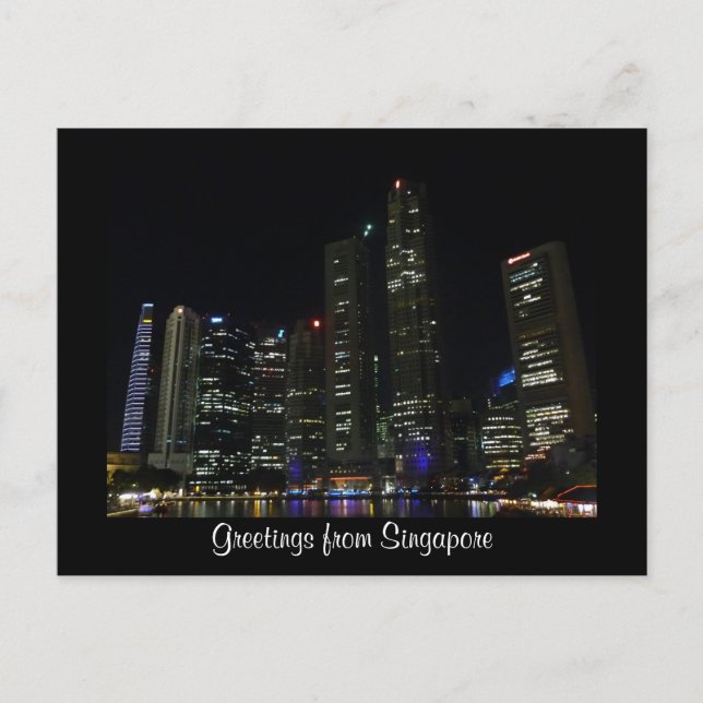 Carte Postale soirée singapour (Devant)
