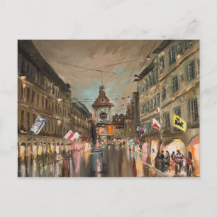 Carte Postale Soirée sur Kramgasse