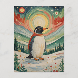 Carte Postale Soirée sur le flocon des neiges