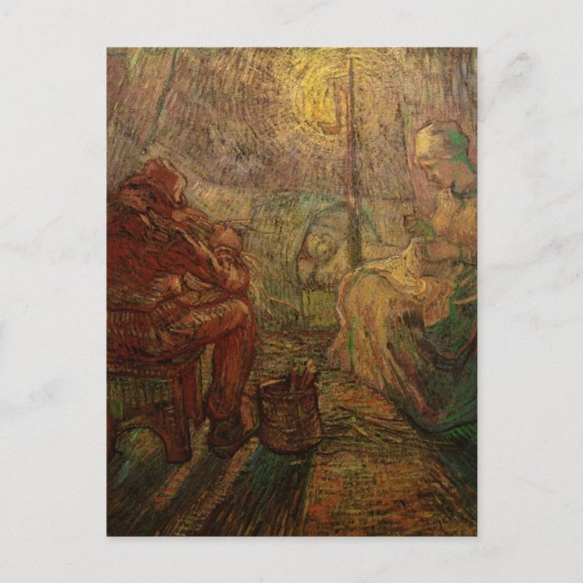 Carte Postale Soirée - The Watch par Vincent van Gogh (Devant)