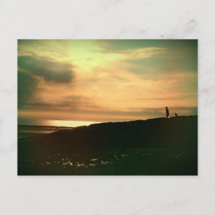 Carte Postale Soirée tranquille sur la plage