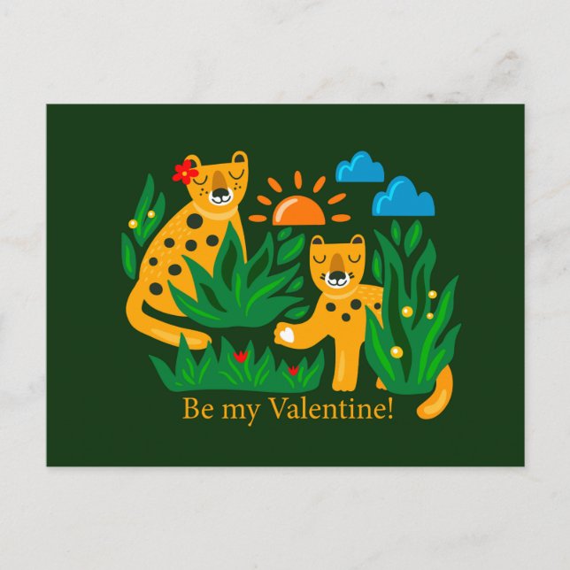 Carte Postale Sois ma Saint Valentin ! (Devant)