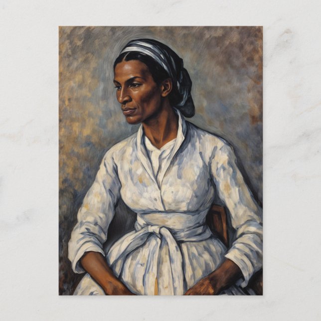 Carte Postale Sojourner Vérité Portrait Art (Devant)