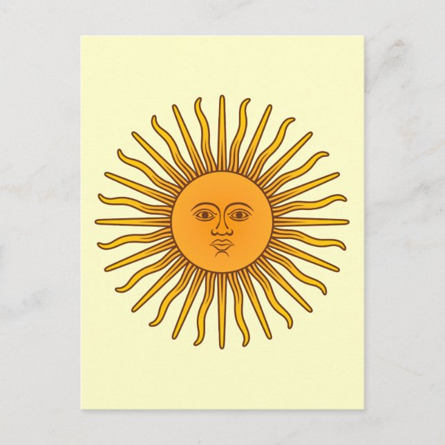Carte Postale Sol de Mayo (Devant)