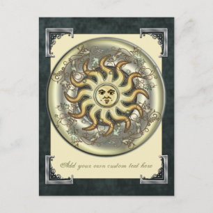 Carte postale solaire céleste