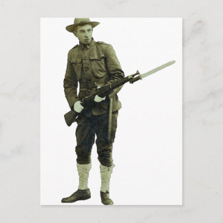 Carte Postale Soldat vintage de Doughboy de Première Guerre