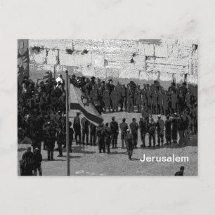 Carte Postale Soldats dans le mur occidental