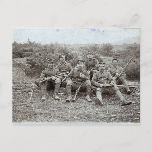 Carte Postale Soldats de la Première Guerre mondiale (Devant)