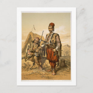 Carte Postale Soldats de pied turcs dans l'armée ottomane, publi