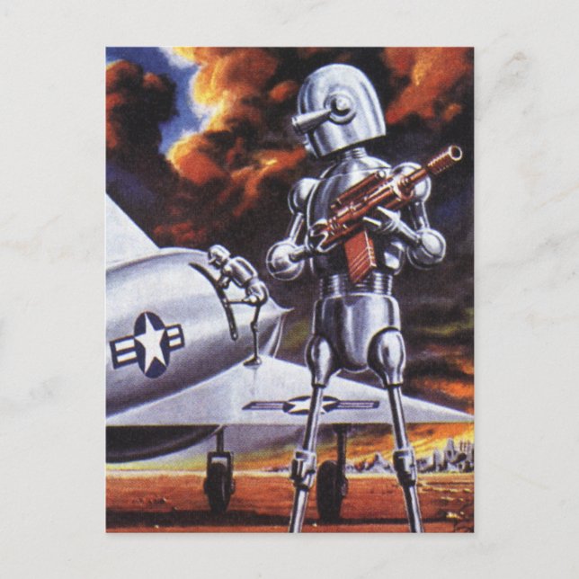 Carte Postale Soldats de robots militaires de science-fiction vi (Devant)