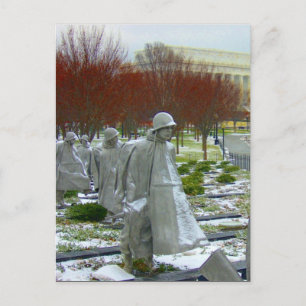 Carte Postale soldats du mémorial coréen