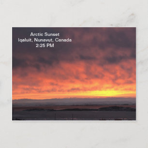 Carte Postale Soleil arctique