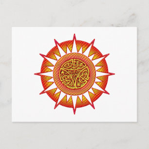 Carte Postale Soleil celtique 3