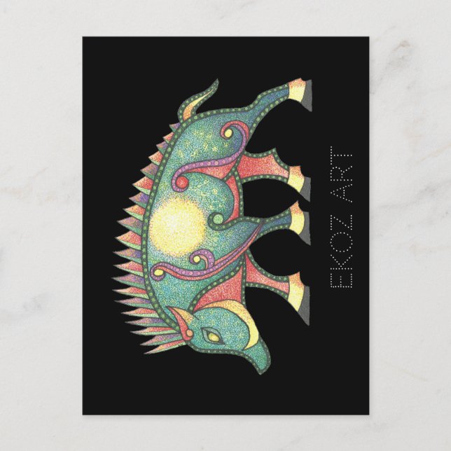 Carte Postale Soleil chevalier Pictish (Devant)