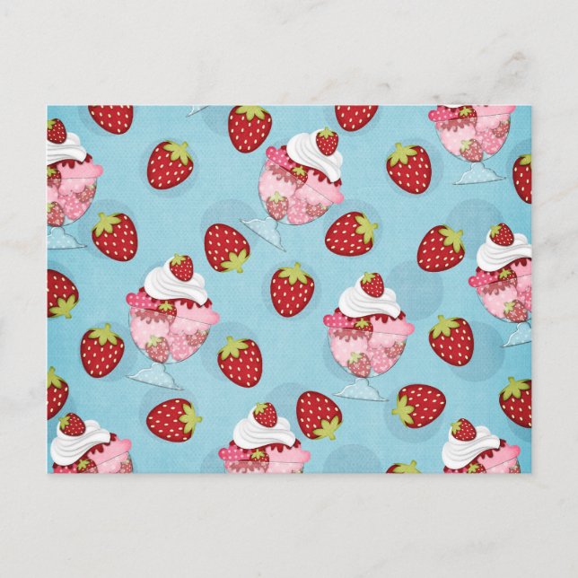 Carte Postale soleil de fraise (Devant)