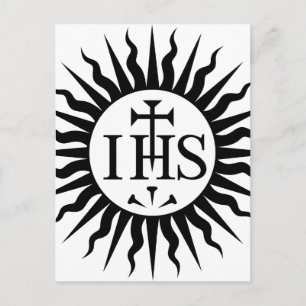 Carte Postale Soleil de Jésus IHS